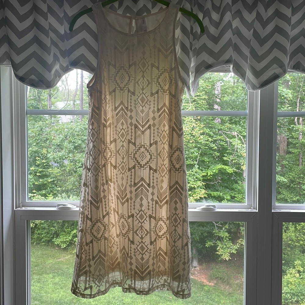 Cream colored lace dress